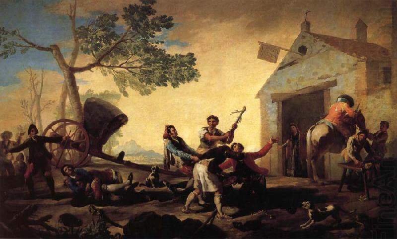 Francisco Goya Fight at the New Inn china oil painting image